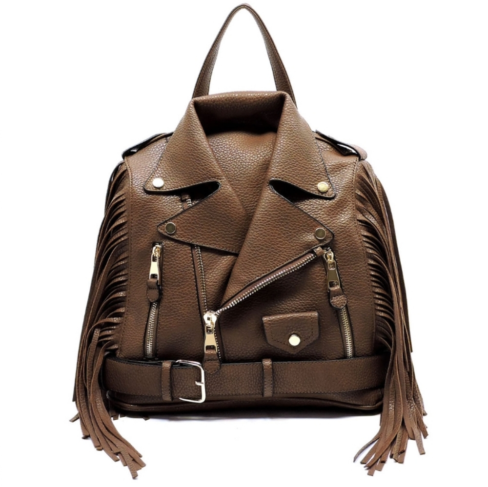 NEW!!! Motorcycle Jacket Fringe Backpack! 😍